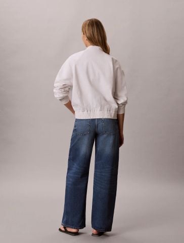 Calvin Klein - Áo Bomber Nữ Linen Bomber Jacket