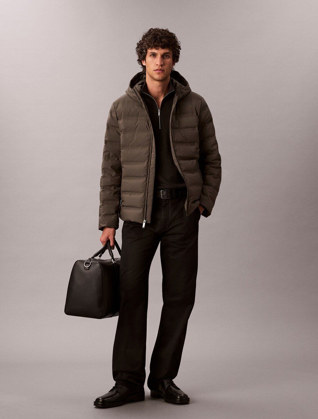 Calvin Klein - Áo phao nam Packable Embossed Logo Quilted Puffer Jacket