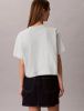 Calvin Klein - Áo Thun Tay Ngắn Nữ Cropped Boxy Graphic Tee