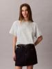 Calvin Klein - Áo Thun Tay Ngắn Nữ Cropped Boxy Graphic Tee