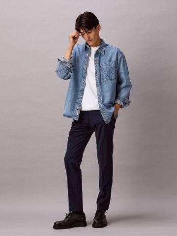 Calvin Klein - Quần tây dài nam Tropical Wool Slim Trouser