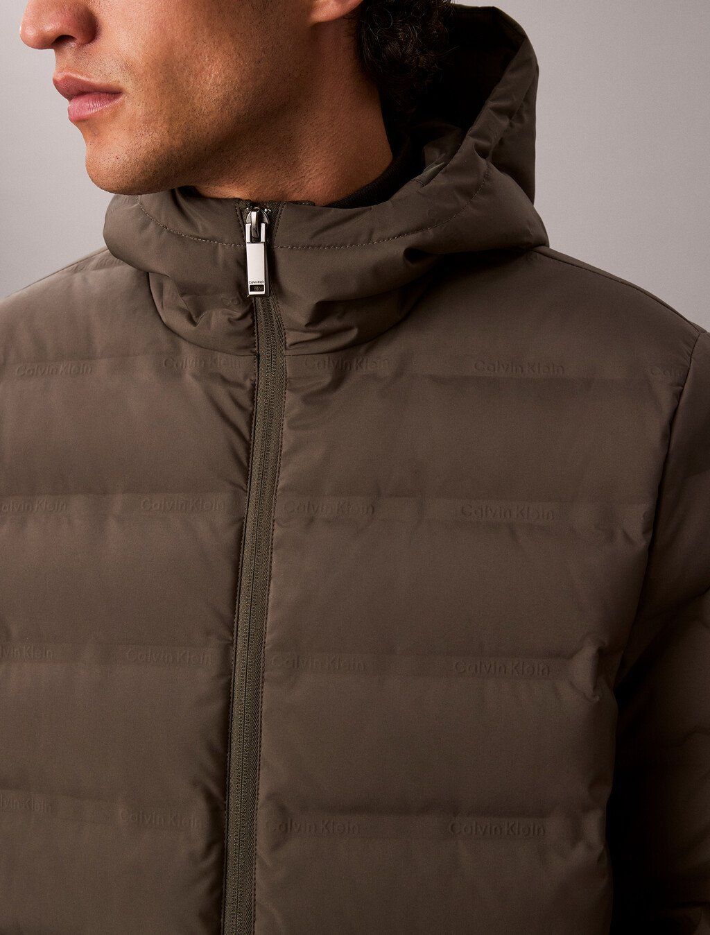 Calvin Klein - Áo phao nam Packable Embossed Logo Quilted Puffer Jacket