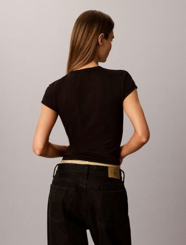 Calvin Klein - Áo Thun Tay Ngắn Nữ Pride Monologo Baby Tee