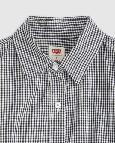 Levi's - Áo sơ mi tay dài nữ Cropped Harlie Shirt - Blue - 3
