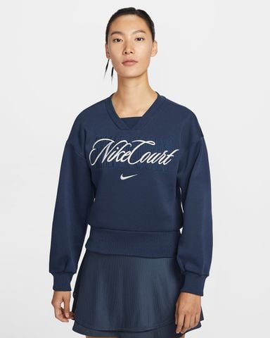 Nike - Áo nỉ Tay Dài Thể Thao Nữ NikeCourt Collection Women's Crew-Neck Tennis Top