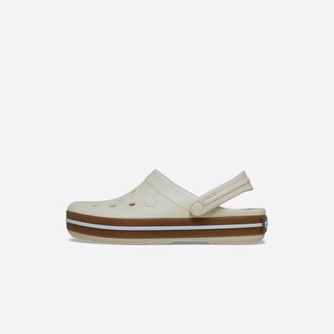 Crocs - Giày Trẻ Em Crocband Gum Clog K Summit White
