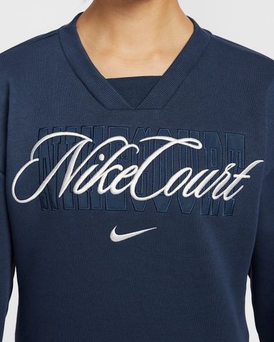 Nike - Áo nỉ Tay Dài Thể Thao Nữ NikeCourt Collection Women's Crew-Neck Tennis Top