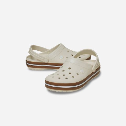 Crocs - Giày Trẻ Em Crocband Gum Clog K Summit White - 2