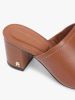 Tommy Hilfiger - Giày Thời Trang Nữ TH Monogram Leather Block Heel Mules