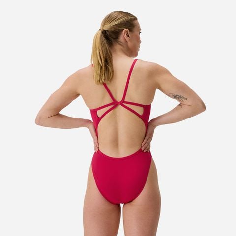 Speedo - Đồ bơi nữ Fl Solid Web Back Af Red Swimming - 3