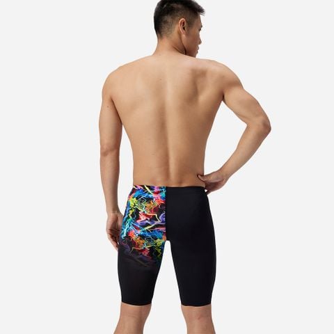 Speedo - Quần bơi nam Ml Placement Printed Jammer Am Black/Yel Swimming - 2