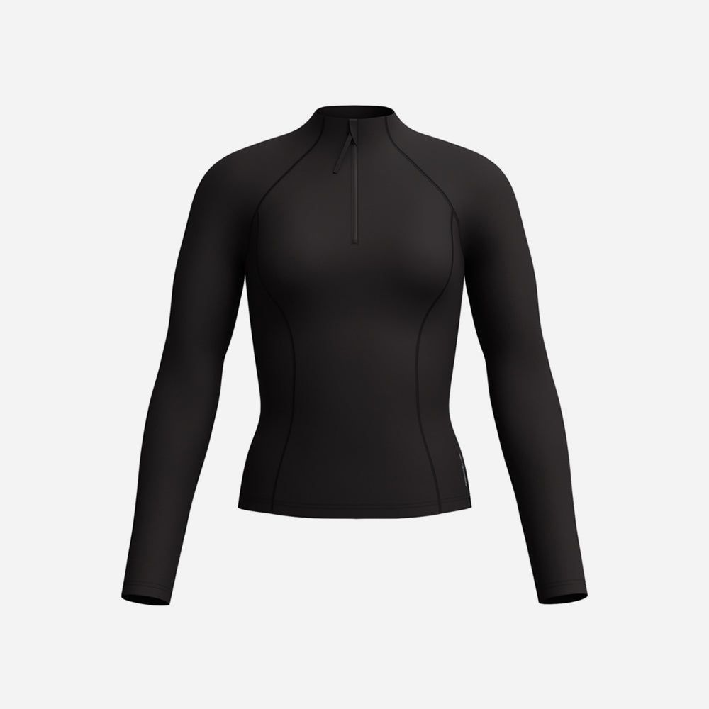 Speedo - Áo bơi tay dài chống nắng nữ Ls Rashguard Black Swimming