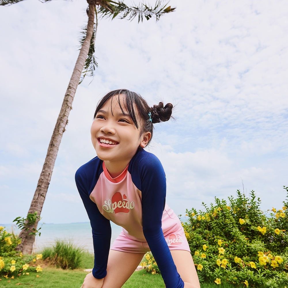 Speedo - Quần bơi bé gái S&L Logo Jf Swimming