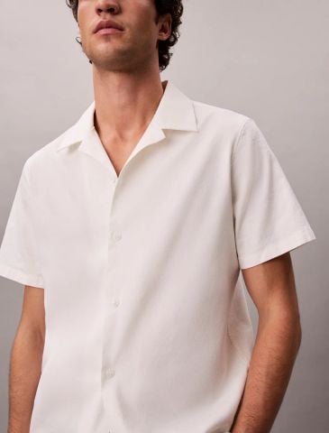 Calvin Klein - Áo Sơ Mi Nam Linen Lyocell Classic Fit Shirt