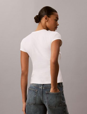 Calvin Klein - Áo Thun Tay Ngắn Nữ Pride Monologo Baby Tee