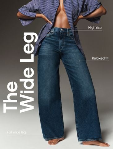Calvin Klein - Quần Jeans Ống Đứng Nữ The Eco Cool Wide Leg Jeans