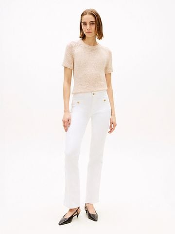 Tommy Hilfiger - Quần Jean Dài Nữ Mid Rise Bootcut White Jeans