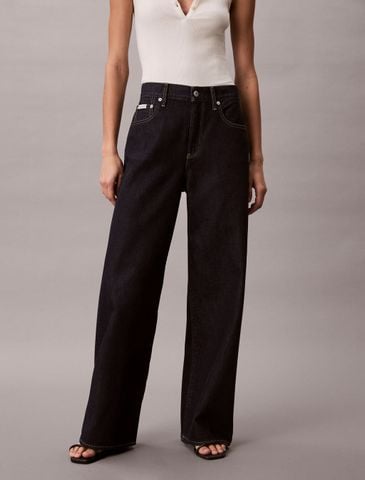 Calvin Klein - Quần Jeans Ống Đứng Nữ The Eco Cool Wide Leg Jeans