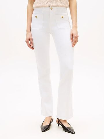 Tommy Hilfiger - Quần Jean Dài Nữ Mid Rise Bootcut White Jeans