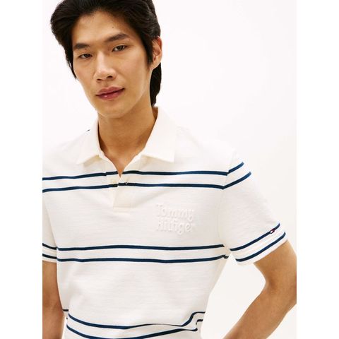 Tommy Hilfiger - Áo Thun Có Cổ Nam Reverse Terry Embossed Regular Polo
