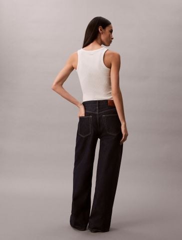 Calvin Klein - Quần Jeans Ống Đứng Nữ The Eco Cool Wide Leg Jeans