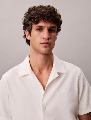 Calvin Klein - Áo Sơ Mi Nam Linen Lyocell Classic Fit Shirt