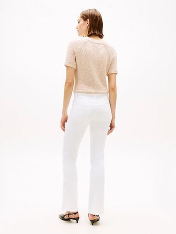 Tommy Hilfiger - Quần Jean Dài Nữ Mid Rise Bootcut White Jeans