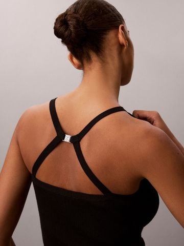 Calvin Klein - Áo Thun Ba Lỗ Nữ Cotton Rib Strappy Tank - 2