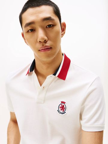 Tommy Hilfiger - Áo thun có cổ polo tay ngắn nam Regular Fit Herringbone Collar Pique Polo Shirt