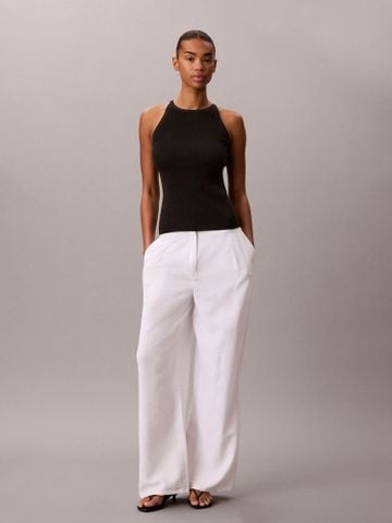 Calvin Klein - Áo Thun Ba Lỗ Nữ Cotton Rib Strappy Tank