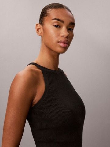 Calvin Klein - Áo Thun Ba Lỗ Nữ Cotton Rib Strappy Tank - 4