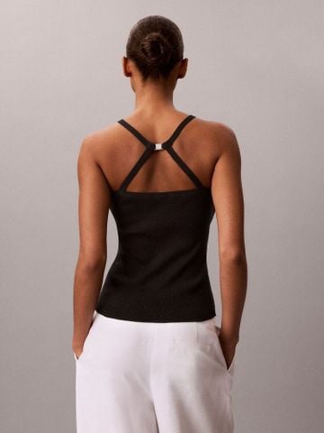 Calvin Klein - Áo Thun Ba Lỗ Nữ Cotton Rib Strappy Tank - 3