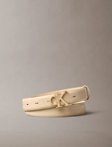 Calvin Klein - Thắt Lưng Nữ Round CK Buckle 30mm Belt Smooth
