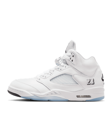 Nike - Giày Sneakers Nam Air Jordan 5 Retro OG White and Metallic Silver