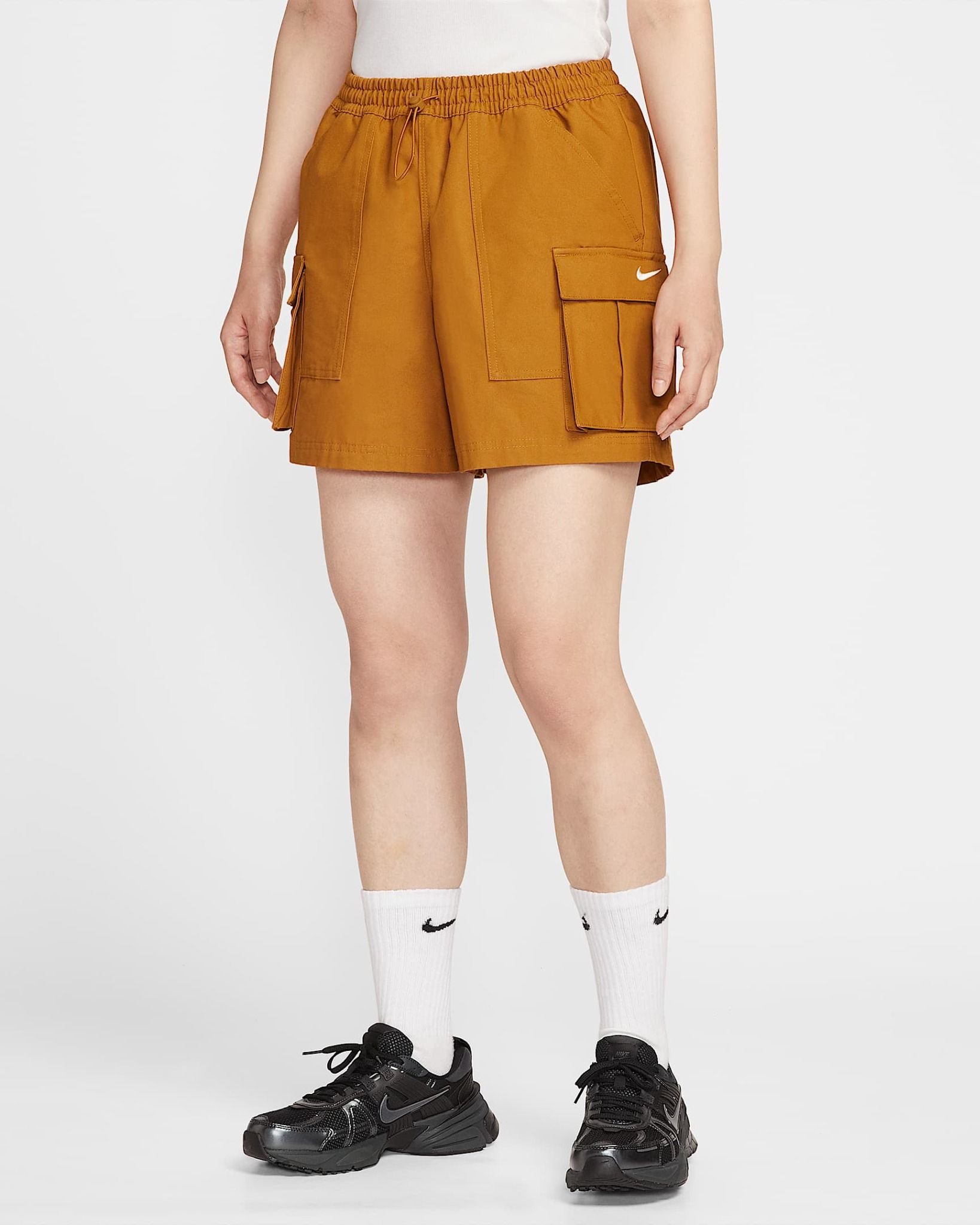 Nike - Quần ngắn thể thao Nữ Sportswear Women's Mid-Rise Loose 5