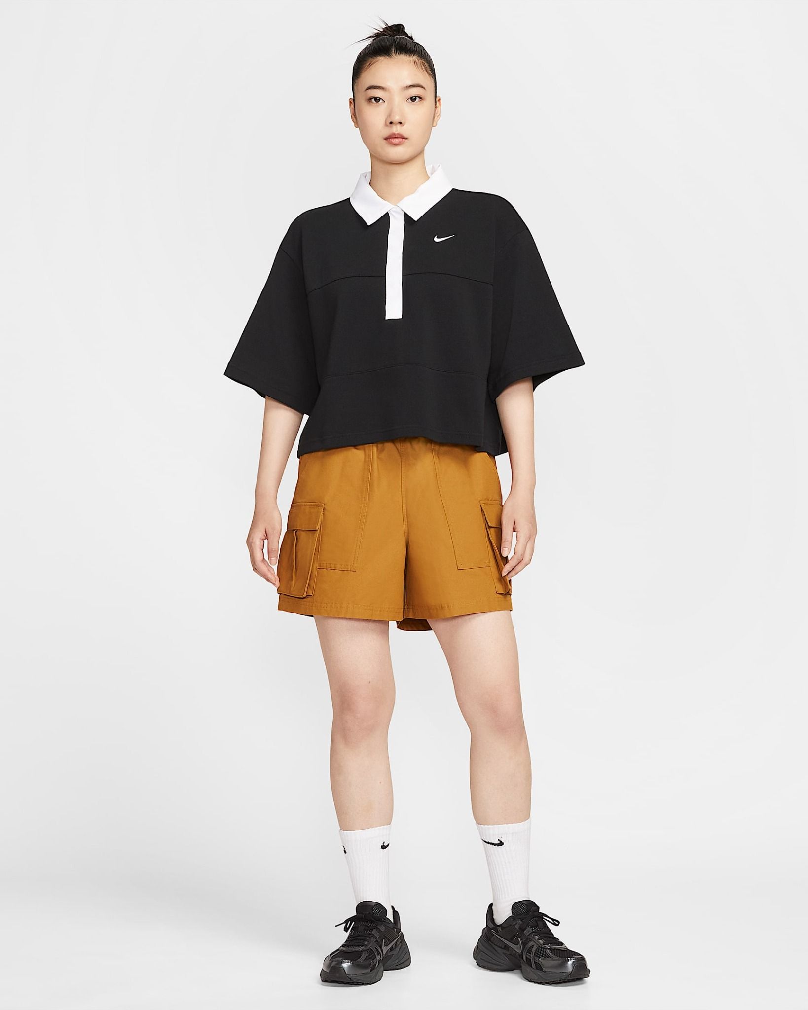 Nike - Quần ngắn thể thao Nữ Sportswear Women's Mid-Rise Loose 5