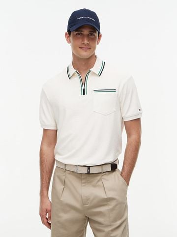Tommy Hilfiger - Áo Thun Có Cổ Nam Classic Fit Tipped Towelling Zip Polo Shirt