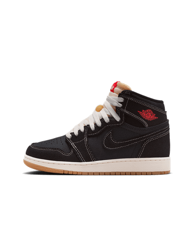 Nike - Giày Thời Trang Cổ Cao Trẻ Em Big Kids' Air Jordan 1 Retro High OG Flight Club Black and Sail