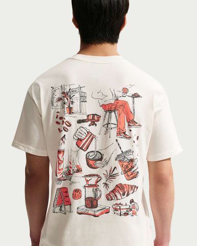 Nike - Áo Tay Ngắn Thể Thao Nam Sportswear T-Shirt Cafe Swoosh Illo