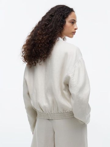 Tommy Hilfiger - Áo Bomber Nữ Premium Linen Bomber