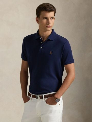 Ralph Lauren - Áo Thun Có Cổ Nam Custom Slim Fit Soft Cotton Polo Shirt