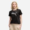 PUMA - T-SHIRT LIFESTYLE TOP T-SHIRT WOMEN GRAPHICS Cat Lace Tee / GRAPHICS Cat Lace Tee