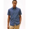 Tommy Hilfiger - Áo Sơ Mi Tay Ngắn Nam Classic Linen Blend 2Tone Shirt