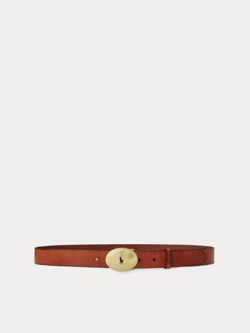 Ralph Lauren - Thắt Lưng Nữ Oval-Buckle Vachetta Belt