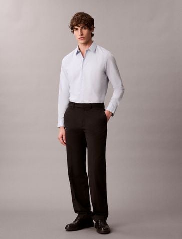 Calvin Klein - Áo Sơ Mi Tay Dài Nam Slim Stretch Poplin Shirt