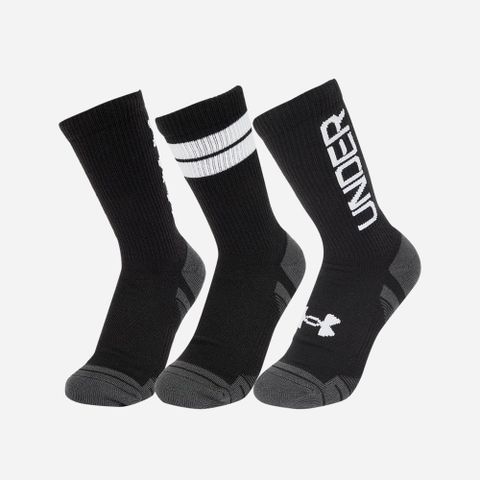 Under Armour - Bộ ba đôi Vớ tất cổ cao nam nữ Performance Tech Crew Training