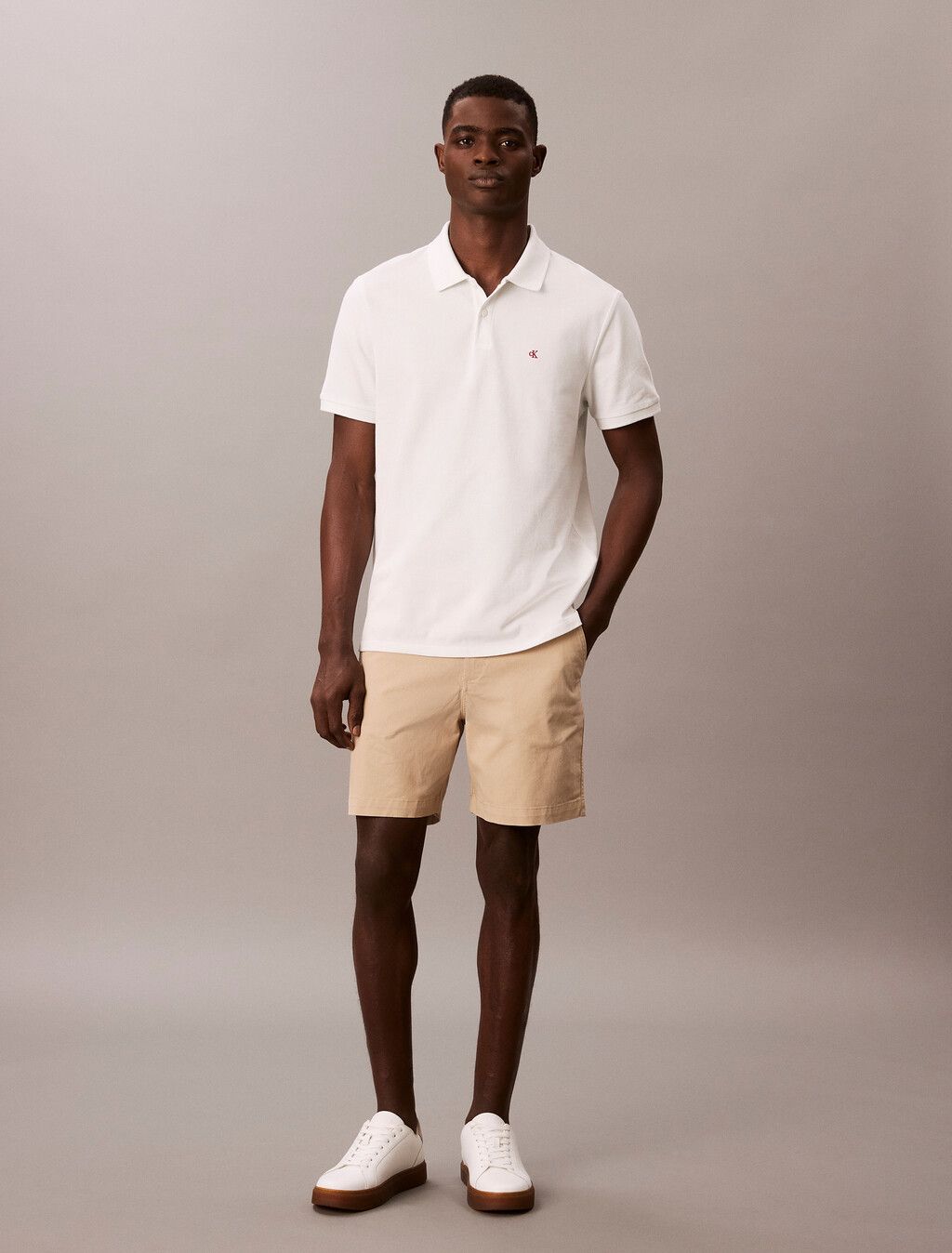 Calvin Klein - Quần ngắn nam Signature Cotton Chino Short