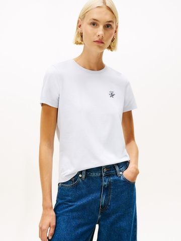 Tommy Hilfiger - Áo Thun Tay Ngắn Nữ Script Regular Crew Neck Short Sleeve Tee