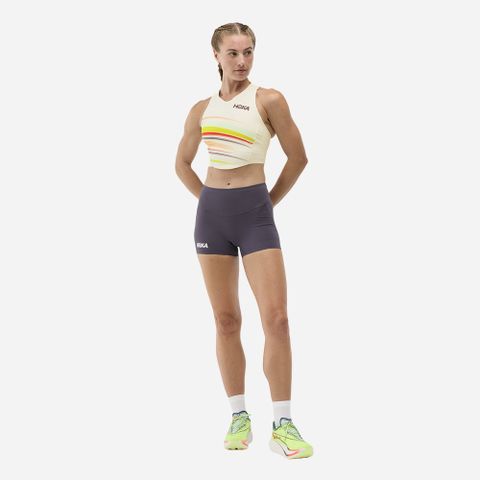 Hoka - Áo Ngực Thể Thao Dạng Tank Nữ Race Day Crop Bra