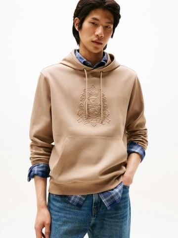 Tommy Hilfiger - Áo Hoodie tay dài nam TH Crest Embossed Hoodie